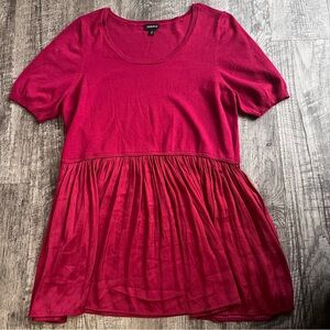 Torrid Red Short Sleeve Blouse